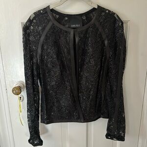 Beautiful lace too with leather accent ribbing